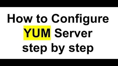 How To Set Up and Use Yum Repositories #part1