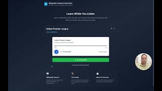 Transform wiki articles into audio conversations