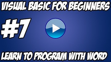 Visual Basic Tutorial - #7 - If, Elseif, Then, Endif, Rnd, Statements