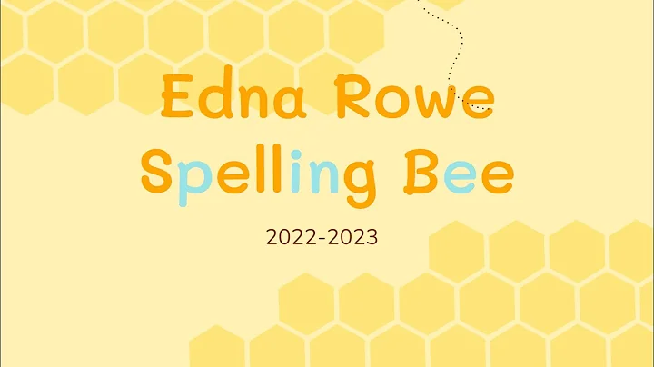 Edna Rowe Spelling Bee 2022