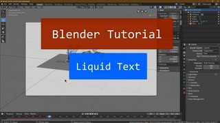 Blender Beginner Tutorial - Awesome Liquid Text - No Ads
