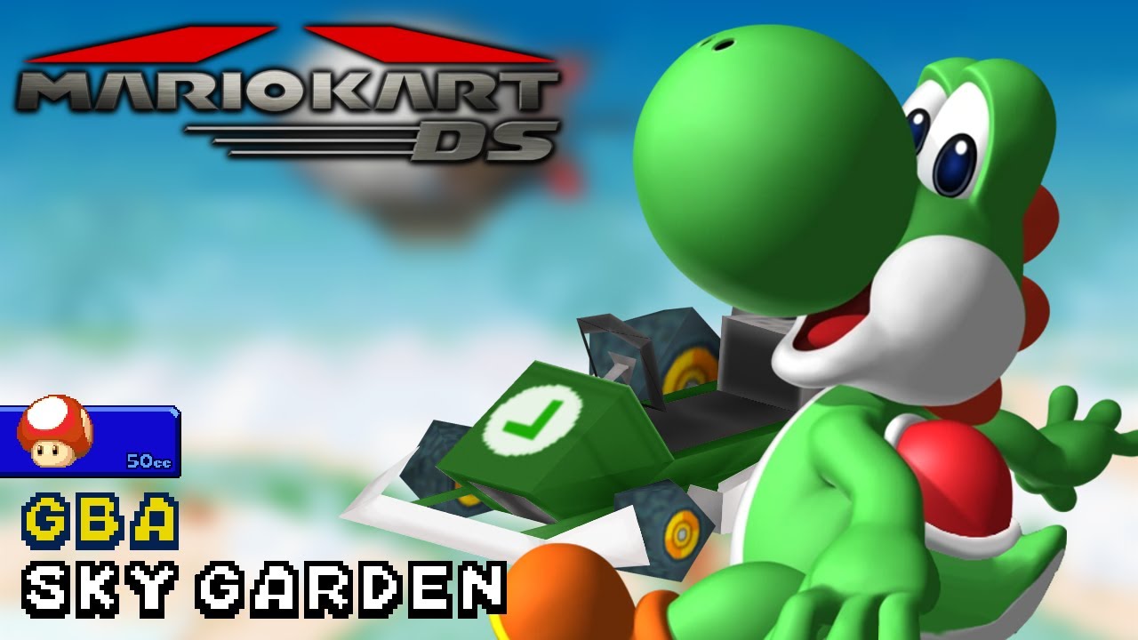 Mario Kart DS - 50cc - Yoshi - Standard LG - GBA Sky Garden | Ep. 3615