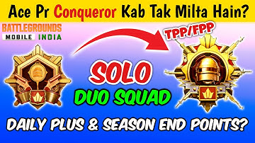 Ace Pr Conqueror Kab Tak Milta Hain‼️| Daily Plus Target 🎯 Solo/Duo/Squad Tpp & Fpp Tips & Tricks✅
