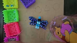 How to make a pony bead dragonfly Keychain