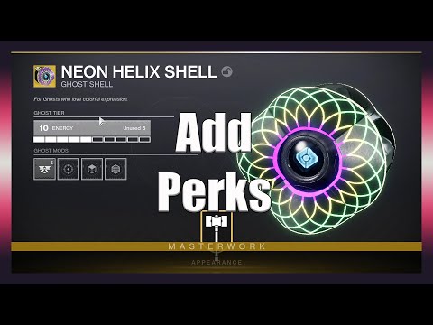 How To Masterwork A Ghost Shell And Use Mods To Add Perks - Destiny 2 Beyond Light Guide