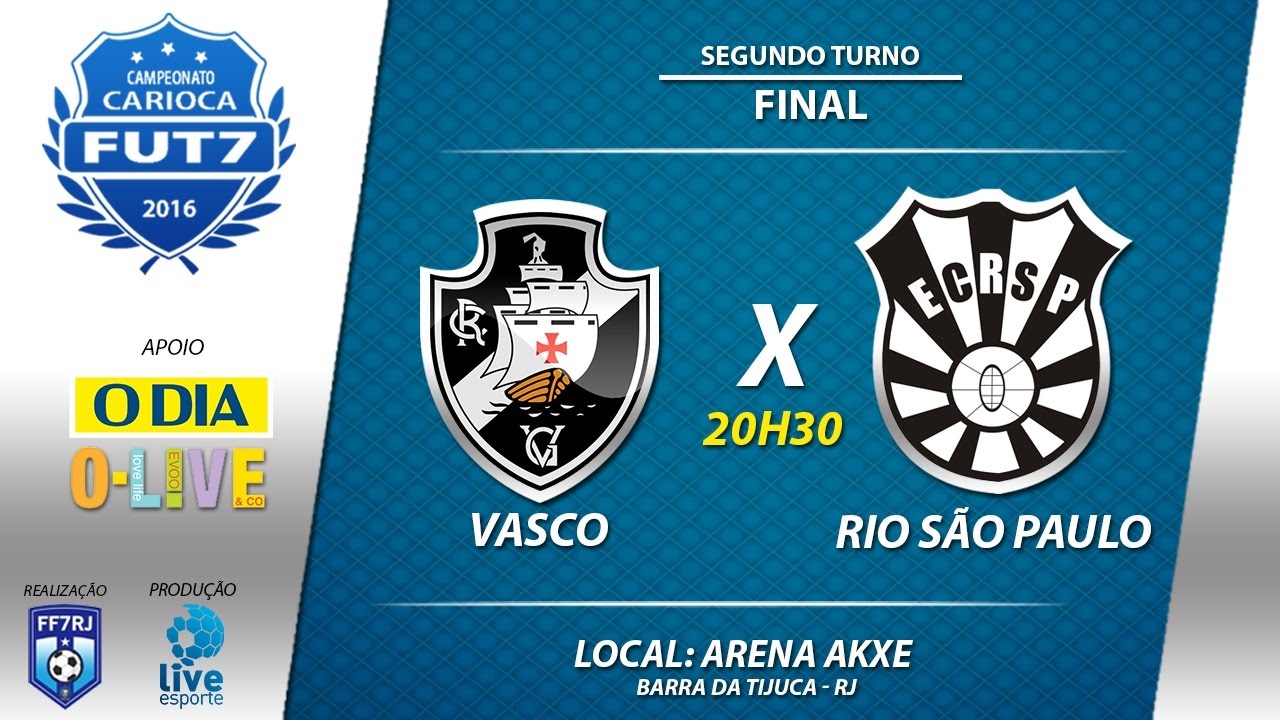 FF7RJ - Campeonato Carioca de Fut7 - Final 2º Turno 2016 - AO VIVO