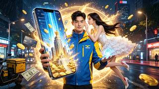 Delivery Guy Finds Magic Phone! Beauty Makes Him a Billionaire!