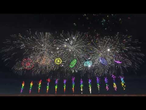 FWsimで花火を上げる　♪宇宙よりも遠い場所ED　ここから、ここから　に乗せて
