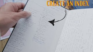 How I organize my journals/notebooks (indexing)