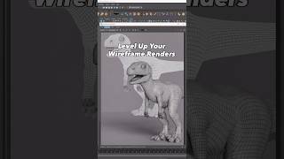 Fix Flat Wireframe Renders in Seconds! #maya3d #3dmodeling #topology #hardsurface #wireframe