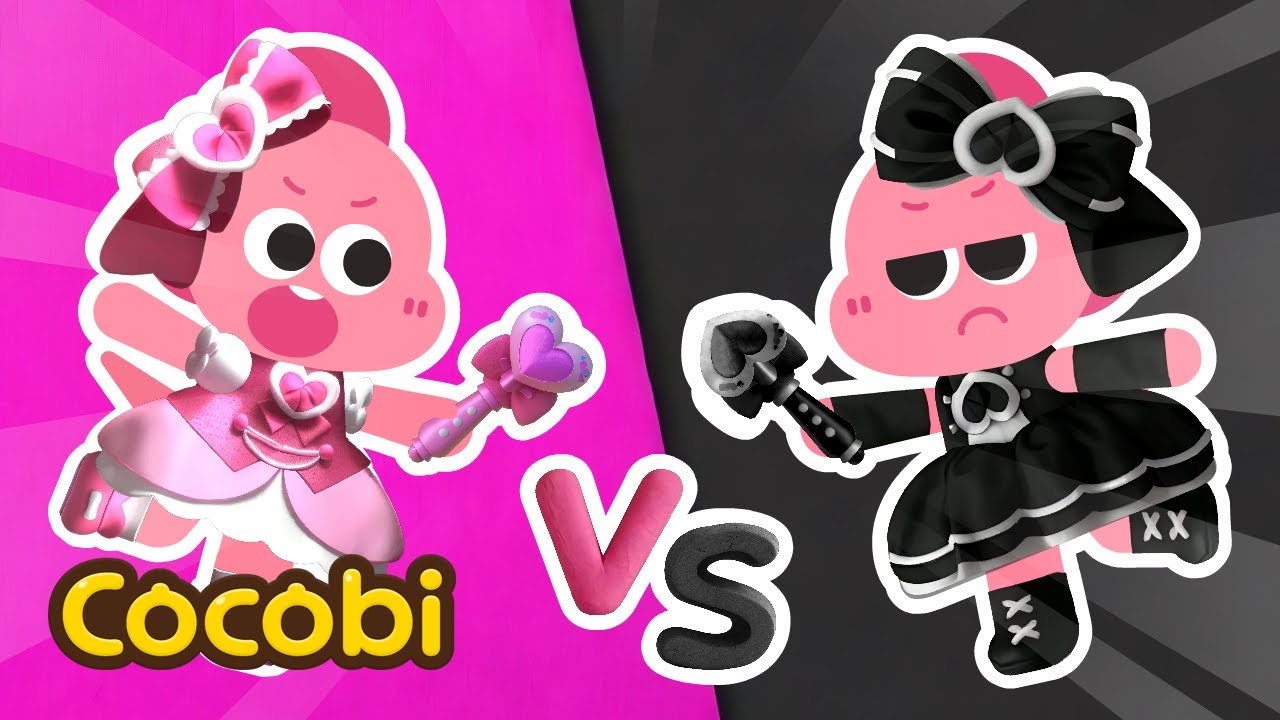 Песня супергероев Pink vs Black💗🖤 | Песни для детей | Cocobi