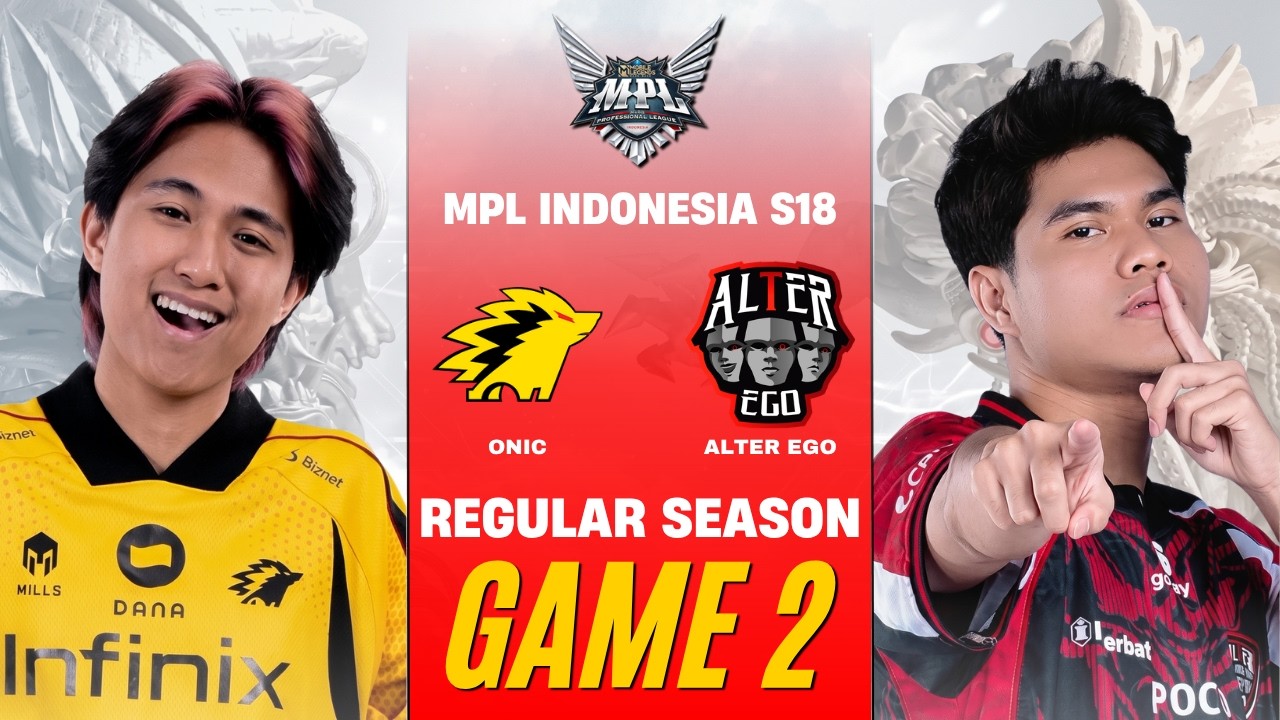 [GAME 2] ONIC ID vs ALTER EGO MPL ID S18 REGULAR SEASON | ONIC vs AE