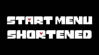 Undertale - Start Menu (Shortened)