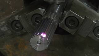 Laser Heat Treating Splined Shaft