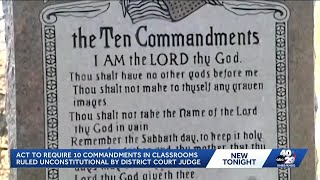 Federal judge declares Arkansas' Ten Commandments requirements unconstitutional