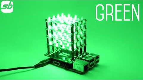 PiCube 4x4x4 LED CUBE for Raspberry Pi 3,2, Zero and A+