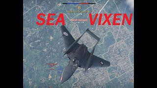 War Thunder [8.7 RB] - Sea VIXEN - The Perfect Game - 4 RedTop 4 Kills - How to Play Vixen