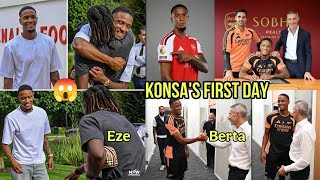 Information Ezri Konsa’s FIRST DAY at Arsenal! 🤩 Links Up With Eze, Berta & New Teammates Guide