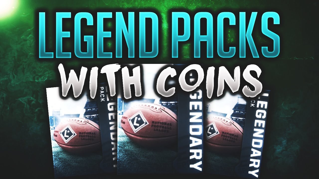 LEGEND PACK OPENING WITH COINS! MADDEN MOBILE 18 LEGEND PACK OPENING!!