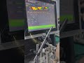 Dynamic balancing test of brushless rotor with impellers - Zero Dynamic.