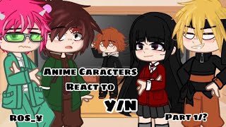 ⭐️Anime Caracters React to Y/N ||part 1/?||⭐️ ||thx for 5K||