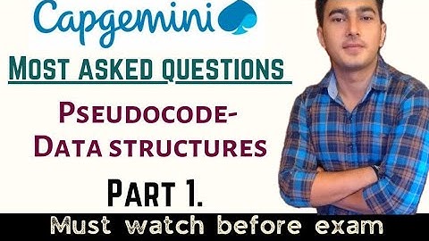 🔴Capgemini pseudocode Questions and Answers||Previously Most Asked Questions||09/03/2022 Exam Ques||