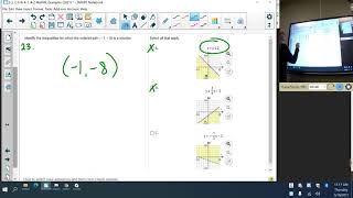 (23) 3-3, 2-6 & 4-1, 4-2 MathXL, Systems of Inequalities, Parent Functions and Quadratics