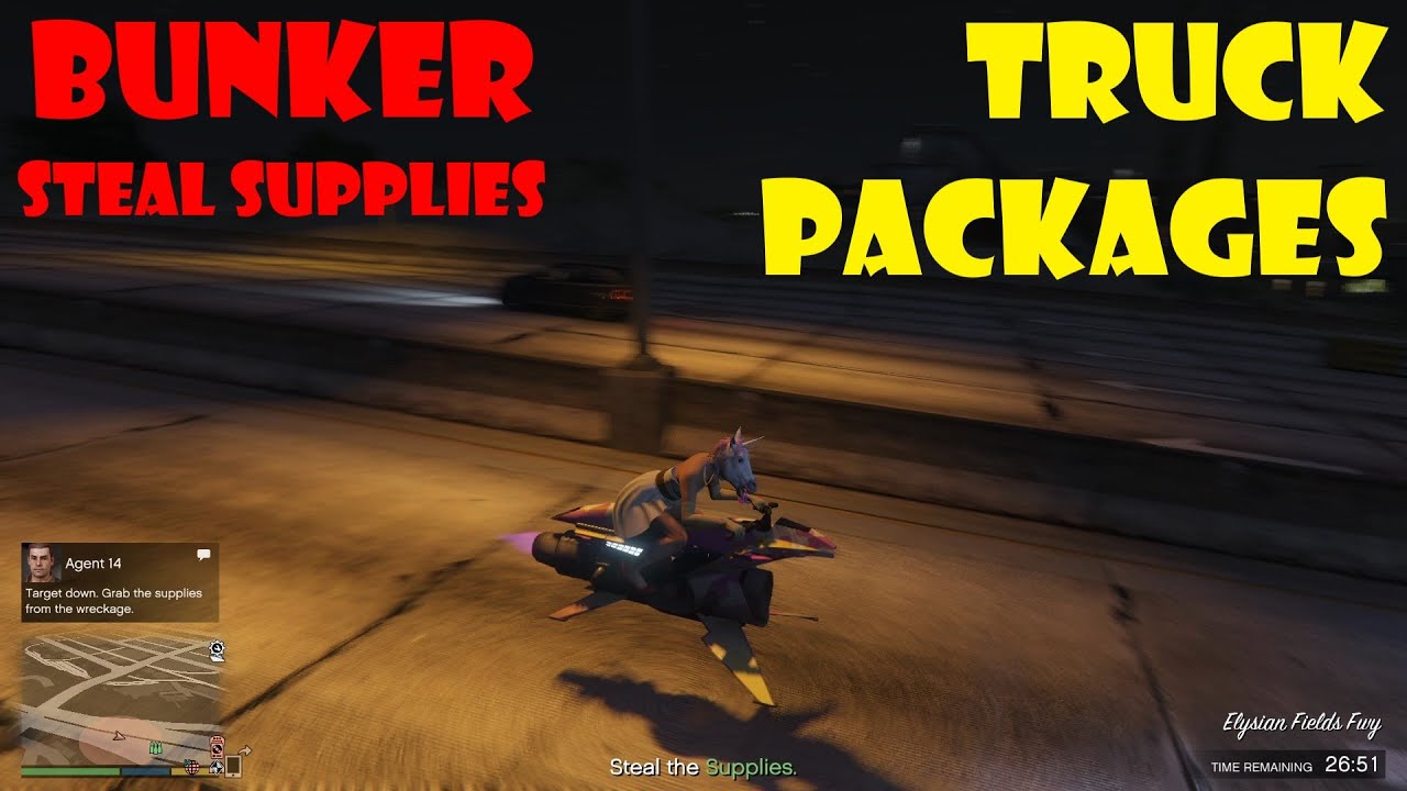 Truck Packages Bunker, Supplies Steal Mission GTA Online YouTube