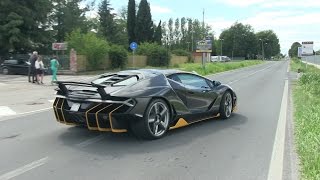 The $2.5 Million Lamborghini Centenario Driving on the Road!