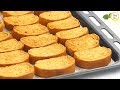 Homemade Toast Biscuit /Milk Rusk Recipe by Tiffin Box for kids | Sweet Bread Rusk/ Tea rusk Recipe