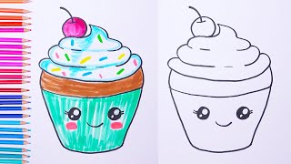 Easy drawings  How to Draw a CUPCAKE