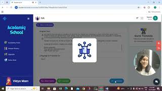 Quick Translate Tool Demo | Instant AI-Powered Translations! 🔥 | Academiq.io screenshot 1