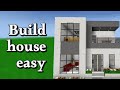 Build modern house mini block craft Build modern house mini block craft
