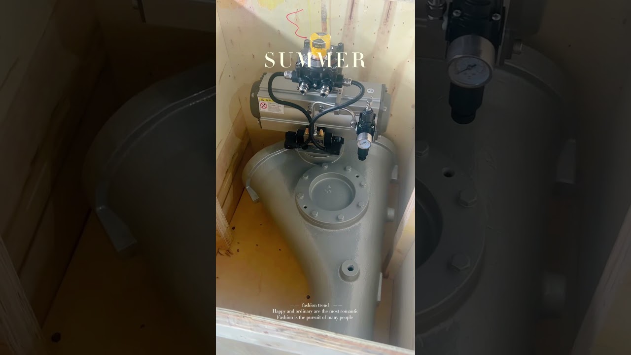 TECLION pendulum diverter valve, suitable for pneumatic conveying. Optional electrical or pneumatic.