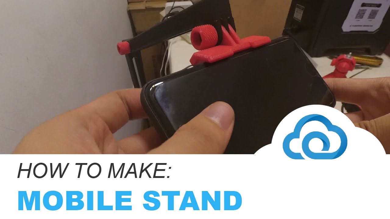 3D Printing and Assembling a Universal Mobile Arm Stand using Cloud3DPrint