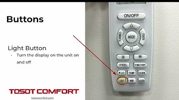 TOSOT Comfort Remote Quick Guide