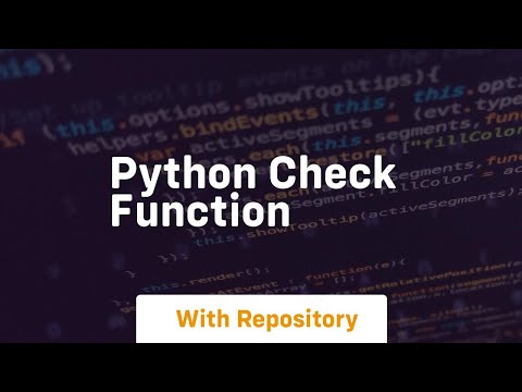 python check function