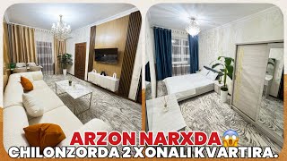 Арзонга Чилонзордан 2 Хонали Евро Ремонт Квартира Сотилади.