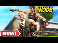 My sister has to carry me in Fortnite!!Noob becomes PRO?! ( Funny gameplay)