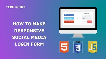 How to make Responsive Social Media Login Form using HTML & CSS