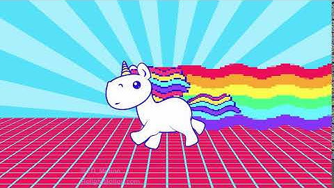 "Ride The Rainbow" Seamless VJ Loop (Adobe Illustrator + After Effects)