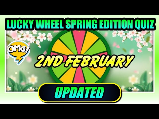 Lucky Wheel: Spring Edition Quiz Answers - My Neobux Portal