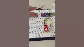 Arduino實習 七段顯示器實作-按鈕計數 #arduino