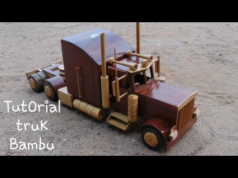 Cara membuat mini truk dari BAMBU  DIY IDE KREATIF  YouTube