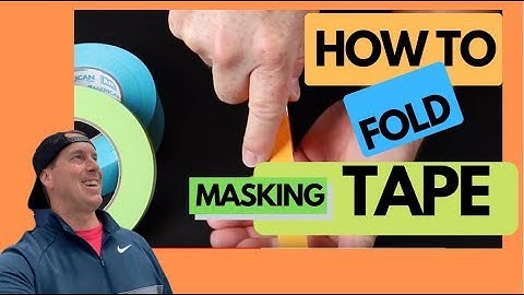 HOW TO FOLD MASKING TAPE to get a soft refinish edge in your jambs!