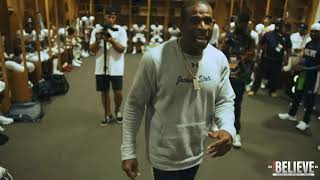 Coach Prime Deion Sanders Talking to his Team before the 1st Kickoff...It's Time