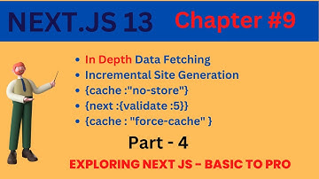 Chapter #9: Next 13 : Incremental Site Generation Revalidate . #nextjs13  #nextjs  #reactjs  #html