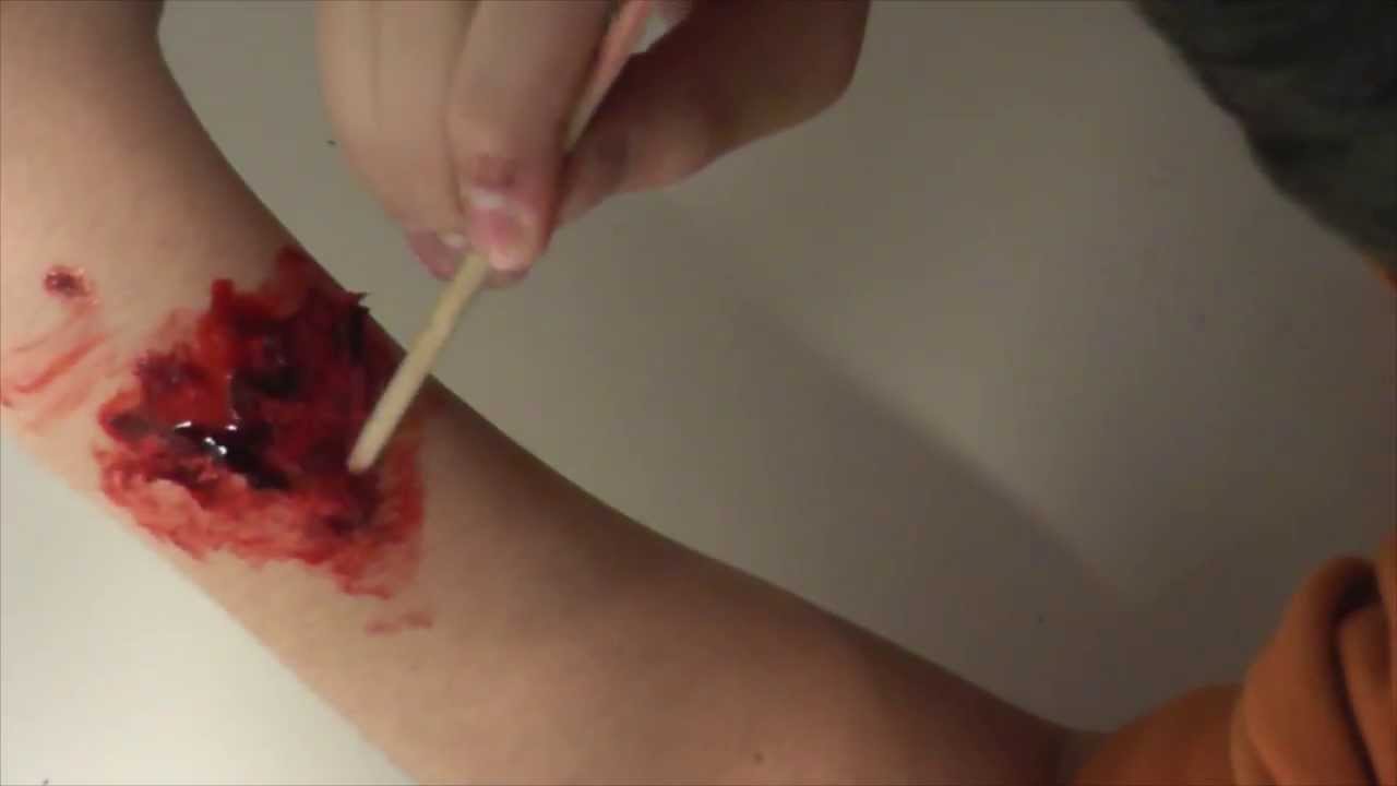 How to make a fake flesh wound (for beginners) - YouTube
