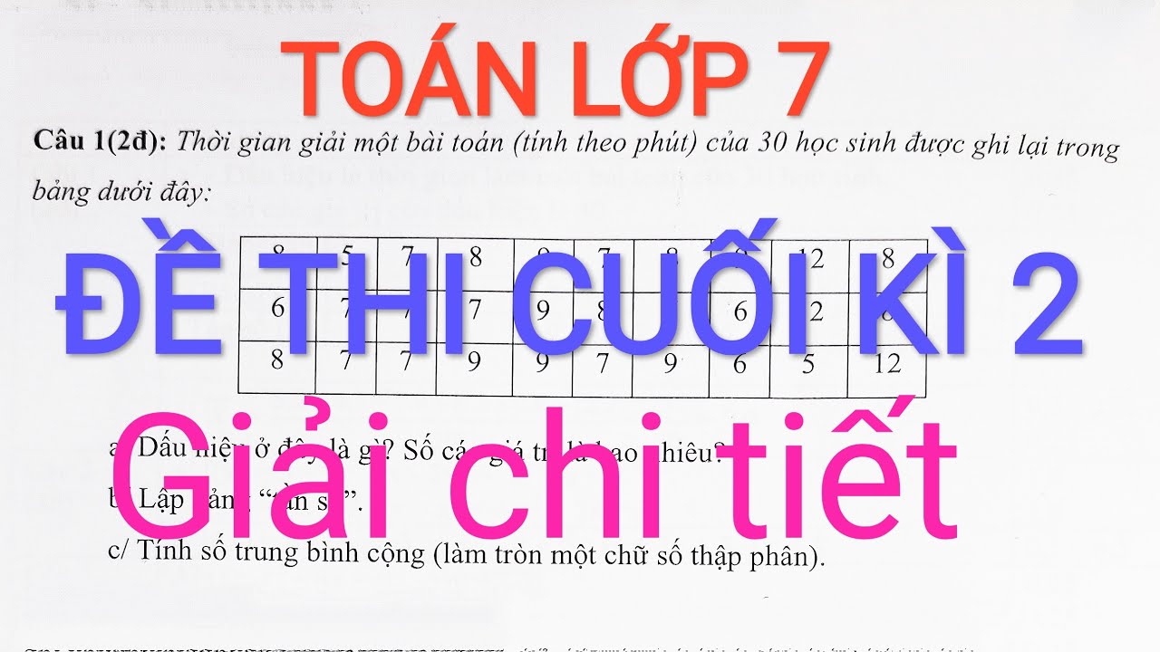 Đề thi lớp 7 học kì 1 | Đề thi toán lớp 7 học kì 2 năm 2021 (đề 1 câu 1) | bibon 1217