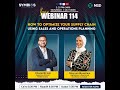 How to optimize your supply chain using Sales and Operations Planning- Webinar 114